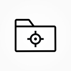 Poster - target folder icon