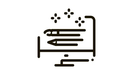 Poster - front end deanimated icon on white background