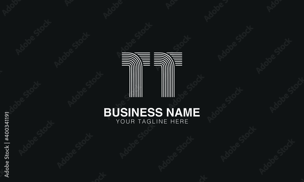 TT T initial based abstract modern minimal creative logo vector ...