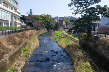 静岡県伊東市の松川遊歩道