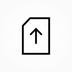 Poster - upload document sign icon