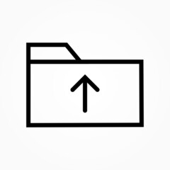 Poster - folder upload icon