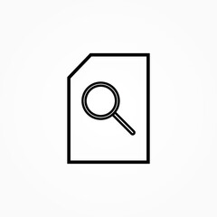 Poster - document search icon for web and app