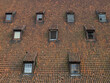 Windows on the roof of the water mill, Gdańsk