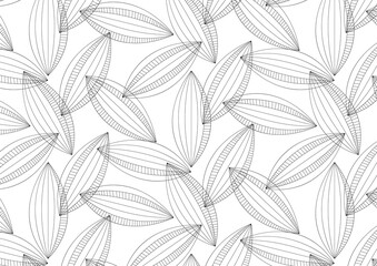 Wall Mural - modern stylish abstract texture like flower pattern vector, repeating geometric tiles linear petal o