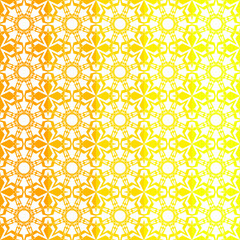 Aufkleber - Floral seamless pattern can be used for wallpaper, oilcloth, wrapping paper, web design, cover and more.