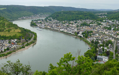 Wall Mural - Boppard at rhine river