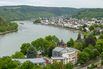 Canvas Print - Boppard at rhine river