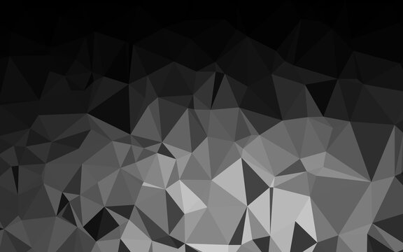 Dark Silver, Gray vector low poly layout.