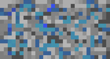 Abstract Blue And Gray Mosaic Background Pixel Game	
