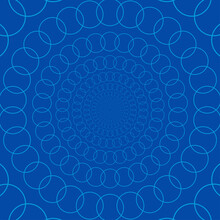 An Abstract Concentric Circle Shape Pattern Background Image.