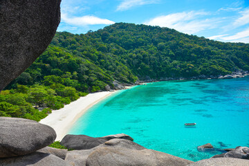 Sticker - Similan Island is a very beautiful island with crystal clear water and powder white sand. Thailand