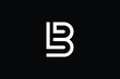 LB logo letter design on luxury background. BL logo monogram initials letter concept. LB icon logo design. BL elegant and Professional letter icon design on black background. L B BL LB