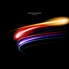 Wall Mural - abstract vector neons wave. bright sparkling background.
