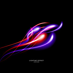 Wall Mural - abstract vector neons wave. bright sparkling background.