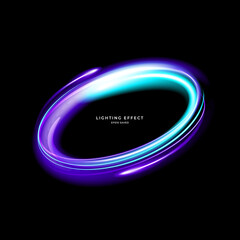 Wall Mural - abstract vector neons wave. bright sparkling background.