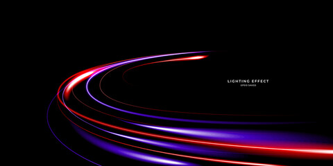 Wall Mural - abstract vector neons wave. bright sparkling background.