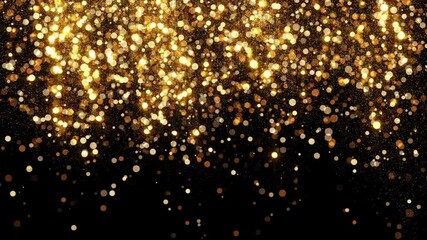Wall Mural - beautiful festive background of golden confetti. can be used to create a background for new years or