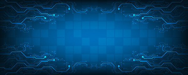 Design in the concept of electronic circuit boards.