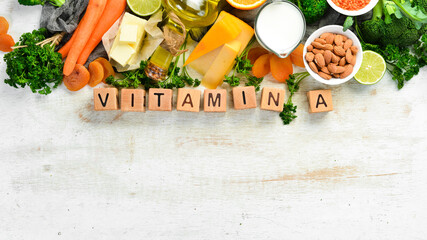 Wall Mural - Food is rich in vitamin 