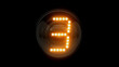 Three. Digit 3 Nixie tube indicator digit. Gas discharge indicators and lamps. 3D. 3D Rendering