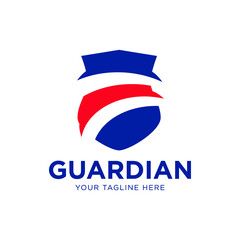 Wall Mural - Shield guardian Logo, Protection And Care Logo, Guardian Symbol 