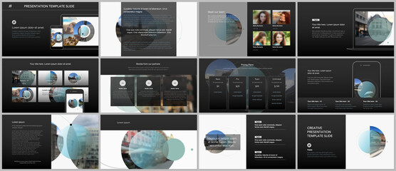 Wall Mural - presentation design vector templates, multipurpose template for presentation slide, flyer, brochure 