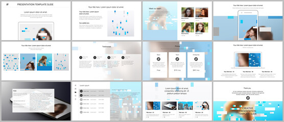 Wall Mural - presentation design vector templates, multipurpose template for presentation slide, flyer, brochure 