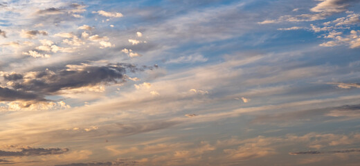 Wall Mural - sunset clouds over the sky