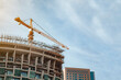 © ARAMYAN - Construction crane on the background of the sky.