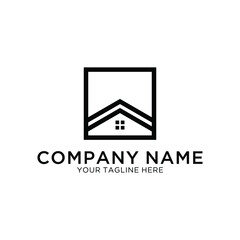 Aufkleber - Home Logo Template Design, Emblem, Design Concept, Creative Symbol, Icons