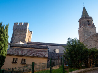 Sticker - Frejus cloister with bell tower against blue sky