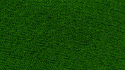 Wall Mural - forest green color texture of the herringbone pattern fabric. trendy green color knit fabric with geometric patterns of wool and cotton.