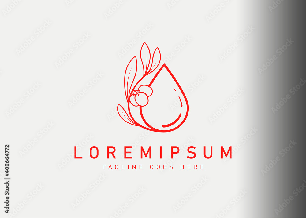 Olive oil drop logo design template. Icon vector illustration of oil ...