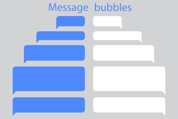 Poster - Chat messaging technology communication. Talk bubble. Smartphone icon vector illustration. Stock image. EPS 10.