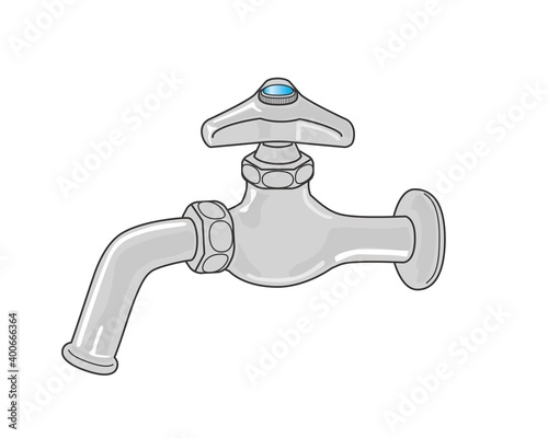 蛇口 イラスト 横向き 単水栓 自在水栓 短い ジョイント Vektornyj Obekt Stock Adobe Stock