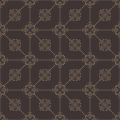 Poster - Seamless geometric pattern background. Folk art design. Vector illustration.