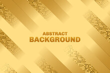 Abstract Geometric Line Background With Gold Glitter Effect