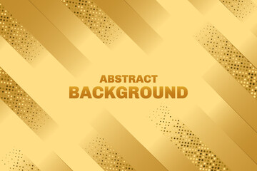 Abstract geometric line background with gold glitter effect