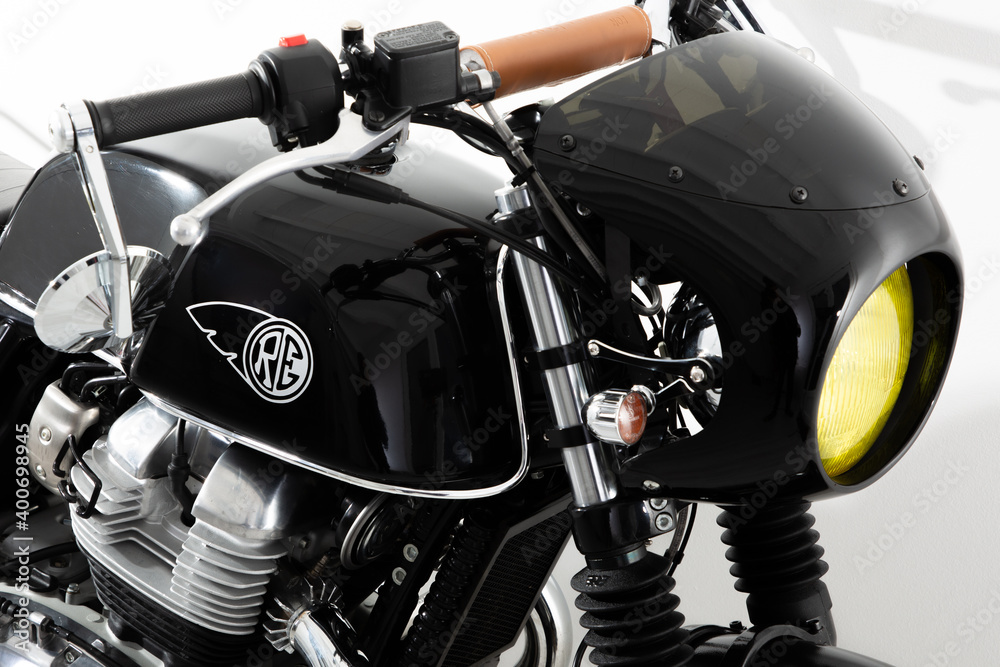 royal Enfield gt cafe racer interceptor fuel tank logo sign on ...