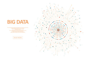 Poster - Abstract big data visualization