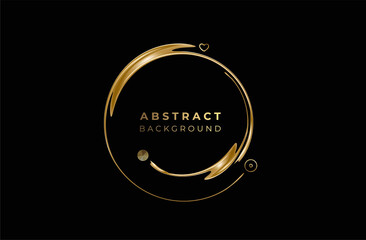 Wall Mural - Abstract gold color pattern design and background. Use for modern design, cover, poster, template, brochure, decorated, flyer, banner.