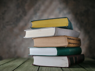 Wall Mural - Stack of books on the table