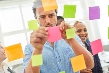 Wall Mural - Business people in brainstorming workshop