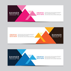 Wall Mural - Vector abstract geometric design banner web template. Modern design. Vector illustration