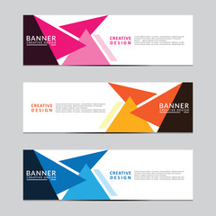 Wall Mural - Vector abstract geometric design banner web template. Modern design. Vector illustration