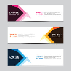 Wall Mural - Vector abstract geometric design banner web template. Modern design. Vector illustration