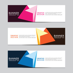 Wall Mural - Vector abstract geometric design banner web template. Modern design. Vector illustration