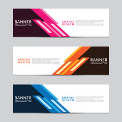 Wall Mural - Vector abstract geometric design banner web template. Modern design. Vector illustration