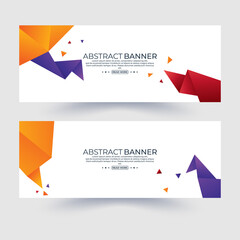 Wall Mural - Vector abstract geometric design banner web template. Modern design. Vector illustration